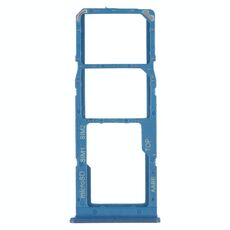 Per Samsung Galaxy A12 SM-A125 Vassoio per scheda SIM + Vassoio per scheda SIM + Vassoio per scheda Micro SD (Blu)
