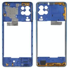 Per Samsung Galaxy F62 SM-E625F Cornice con cornice centrale (blu)