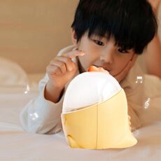 CX-12 Little Dinosaur Starry Sky Light USB Music Box Night Light LED Lampada da proiezione rotante da sogno (giallo)