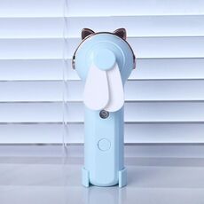 Dispositivo idratante portatile Ventilatore a pagamento Mini USB Carica Umidificazione spray Small Fan (M10 Blue Kitten)