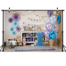 2.1m x 1.5m di un anno di compleanno di un anno di compleanno fotographia di compleanno Decorazione della festa di compleanno Fondo della foto (523)