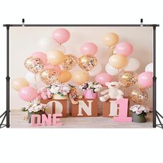 2.1m x 1,5m di un anno di compleanno di un anno di compleanno fotography sfondo decorazione festa di compleanno decorazione foto (576)