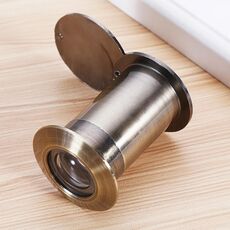 2 PCS Security Door Cat Eye HD Lente in vetro da 200 gradi Andangolare Anti-Tiny Hotel Eye Eye, Specifica: 26mm Verde Bronzo