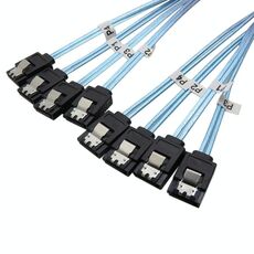 Mini SAS al cavo dati SATA con cassa del disco rigido in treccia intrettante, specifica: 4Sata-0.5m