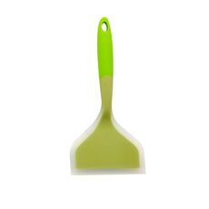 2 PCS Silicone antiaderente spatola spatola larga bocca bistecca pizza spatola strumento cucina (verde + verde)