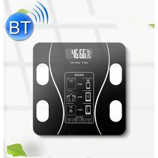 Smart Bluetooth Bilancia Bisogbi Body Body Fat Misurazione Bilancia sanitaria Solar + Modello di carica (curva nera)
