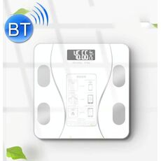 Smart Bluetooth Bilancia Bisogbi Body Body Fat Misurazione Bilancia sanitaria Solar + Modello di carica (bianco curva)