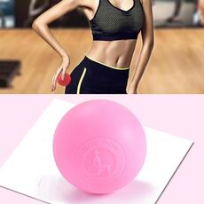 Fascia Ball Muscle Relax Yoga Ball Back Massage Palla in silicone, Specifica: Palla rosa piatto