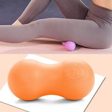 Fascia Ball Muscle Relax Yoga Ball Back Massage Sfera di silicone, Specifica: Palla di arachidi arancione piatto