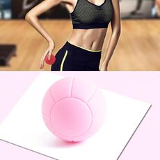 Fascia Ball Muscle Relax Yoga Ball Back Massage Palla in silicone, Specifica: Palla da basket rosa