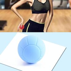 Fascia Ball Muscle Relax Yoga Ball Back Massage Palla in silicone, Specifica: pallacanestro Blu Ball
