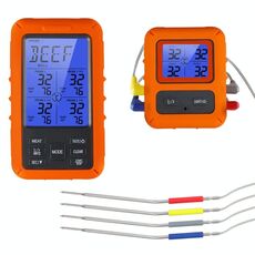TS-TP40-A CUCINA ALIMENTAZIONE TERMOMETRO wireless a quattro sonda wireless, sonda è impermeabile