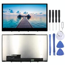 Schermo LCD OEM 1920 x 1080 FHD per Lenovo Yoga C740-15 C740-15IML 5D10S39585 digitalizzatore assemblaggio completo con cornice (nero)