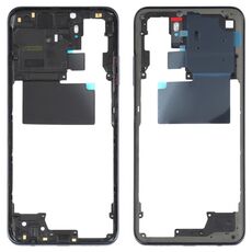 Piastra di lunetto del telaio medio per Xiaomi Redmi Nota 10 M2101K7ai M2101K7AG (nero)