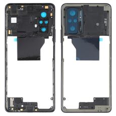 Cornice centrale originale per Xiaomi Redmi Note 10 Pro Max / Redmi Note 10 Pro / Redmi Note 10 Pro (India) M2101K6P M2101K6G M2101K6I (Nero)