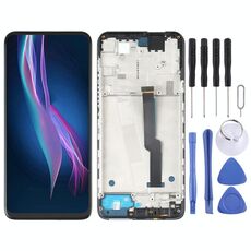 Schermo LCD TFT per Motorola One Fusion+ PAKF0002IN Digitizer Assemblaggio completo con cornice (nero)