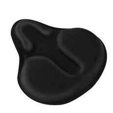 2 pezzi cuscino per biciclette copertura della mountain bike road bici da strada addensato cuscino in silicone copertura equitazione (nero)