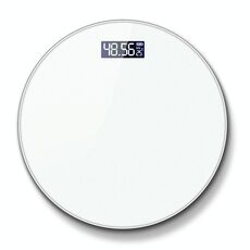 Display LCD Bilancia elettronica Scala per uso domestico Bilancia sanitaria Modello di ricarica (bianco)