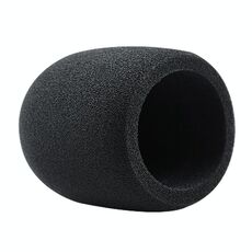 2 PZ Adatto per Audio-Technica AT2020 / Atr2500 / AT2035 Coperchio di spugna per microfono Blowout e coperchio del microfono antivento (nero)