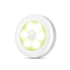 6 LED Home Armadio Smart Human Body Sensor Sensor Light, colore chiaro: luce calda (bianco)