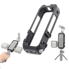 KF42730 Per Insta360 One X-2 Telaio di protezione gabbia verticale per fotocamera in metallo con pattino freddo