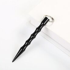 10 PCS Outdoor Anti-Wolf Forniture Attrezzatura Attrezzature Stick con portachiavi (nero)