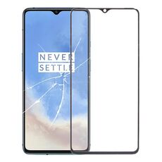 Per OnePlus 7T Lente in vetro esterno per schermo anteriore (nero)