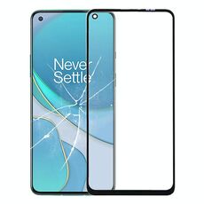 Per OnePlus 8T Lente in vetro esterno per schermo anteriore (nero)