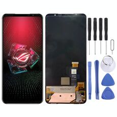 Schermo LCD originale per Asus ROG Phone 5 ZS673KS I005DA con digitalizzatore assemblaggio completo (nero)