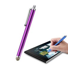 AT-19 Penna in fibra d'argento Penna Stilo Penna Capacitivo Penna Telefono Mobile Tablet Universale Touch Pen (viola)