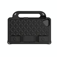 Per Huawei MediaPad M5 Lite Serie Diamante 8.0 pollici Serie Diamante EVA Portatile Anti Anti Anti Fall Caduta Shell protettiva con staffa / cinturino (nero)