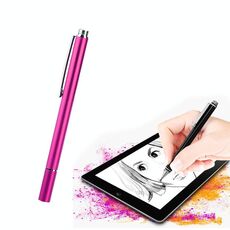Penna capacibile della penna capacitiva del touch screen del telefono cellulare AT-21 (Rose Red)