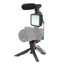 KIT-01LM 3 in 1 Video Shooting LED Light Light Portable Treppiede Microfono in diretta, Specifiche: Modello di ricarica USB