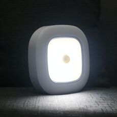 1145 Lampada da soffitto a controsoffitto a induzione del corpo umano Lampada da soffitto della batteria (luce calda conchiglia bianca)
