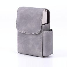 Portasigarette Fashion Porta biglietti da visita (Crazy Horse Plain Grey)