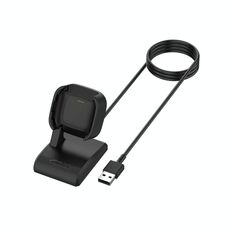 Adattatore dock di ricarica per caricabatterie USB sostitutivo per smartwatch per Fitbit Versa 2, lunghezza cavo: 1 m (nero)