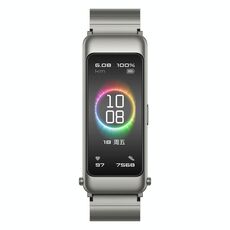 Originale Huawei Honor Band B6 Schermo AMOLED da 1,53 pollici IP57 Impermeabile Smart Bluetooth Braccialetto con auricolare Bluetooth, versione Pride, supporto cardiofrequenzimetro / promemoria informazioni / monitor del sonno (grigio argento)