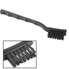 Spazzola antistatica curva con componente elettronico da 17,5 cm (nera)