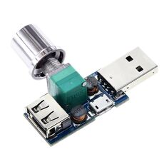 2 PCS HW-602 USB FAN GIOVAND GIOVANDER VELOTTOR VELOCITURE VELOCITÀ VOLUMINATORE AIR VOLUMINATORE REGOLATORE DI RIDUZIONE MURIFUNCIA MULTIFUNCTION Modulo interruttore del rumore