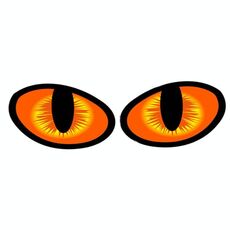 10 Pz Auto Riflettente Autoadesivo autoadesivo Specchio retrovisore Eye Adesivo Divertente Adesivo 3D Blocco Blocco Body Body Sticker Adesivo decorativo (arancia vitale)