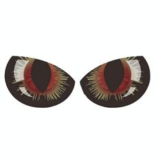 10 Pz Auto Riflettente Autoadesivo autoadesivo Specchio retrovisore Eye Adesivo Divertente Adesivo 3D Scratch Blocco Body Sticker adesivo decorativo (nero colorato)
