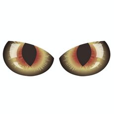 10 Pz Auto Riflettente Autoadesivo autoadesivo retrovisore Eye Eye Adesivo Divertente Sticker 3D Blocco Body Body Sticker Adesivo decorativo (sabbia giallo)