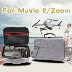 Custodia portatile impermeabile antiurto per DJI Mavic 2 Pro / Zoom e accessori, dimensioni: 29 cm x 19,5 cm x 12,5 cm (grigio)