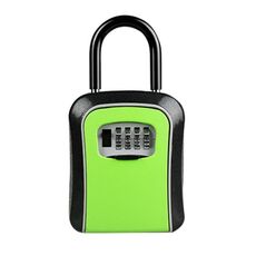 Scatola di sicurezza con gancio per serratura con password per auto Scatola di sicurezza Gancio senza installazione (verde)