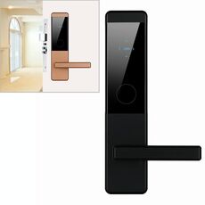 DPY-5634 Serratura elettronica per porta con serratura a induzione magnetica per hotel IC (nera)