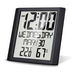 TS-8608 Multifunzione Multifunzione Orologio a schermo grande per uso domestico Creative Thermometer Igrometro