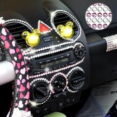 Decorazione con diamante in cristallo glitterato da 4 mm / Adesivo con strass brillante per adesivo per auto e ornamento per cellulare