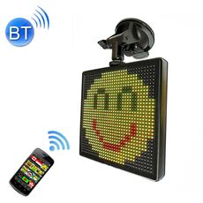 32x32 Pixel Full Color Wireless Bluetooth APP Controllo Emoji Faccine Faccine LED Car Sign LED Display Pannello di illuminazione