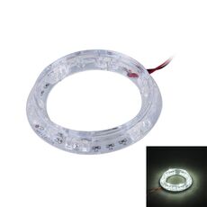 HY-1601 2W 6 LED Car Angel Eyes Light, DC 12V (luce bianca)