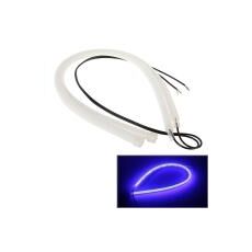 2 PCS 12V Luci di marcia diurna per auto Lampada articolo morbido, luce blu, lunghezza: 30 cm